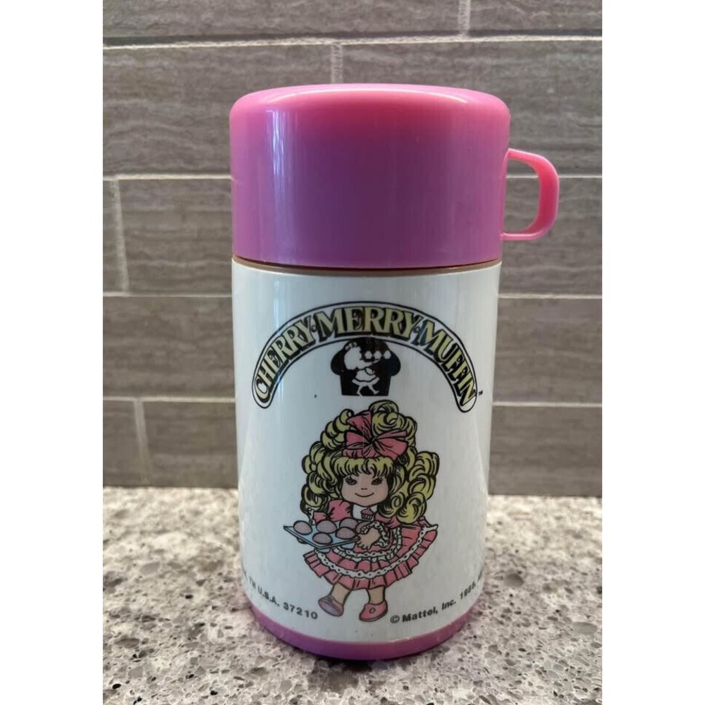 Vintage Aladdin-Mattel 1988 Cherry‎ Merry Muffin Thermos